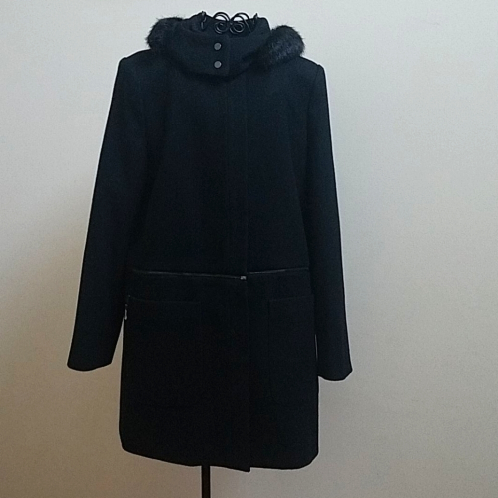 NWT Women's Zac Posen Parker black coat